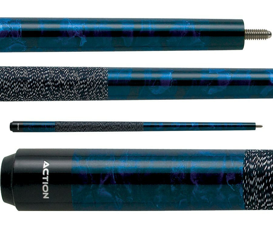 Action JR08 52 Inch Blue Junior Pool Cue 2pc
