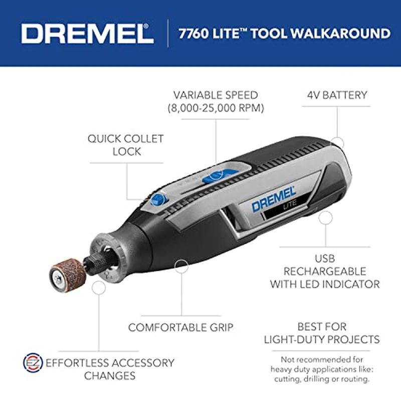 Cordless Rotary Tool Variable Speed Multi-Purpose Kit USB Charging DIY Crafting