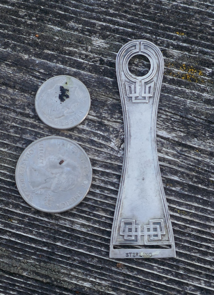 Antique Sterling Silver Ribbon Threader