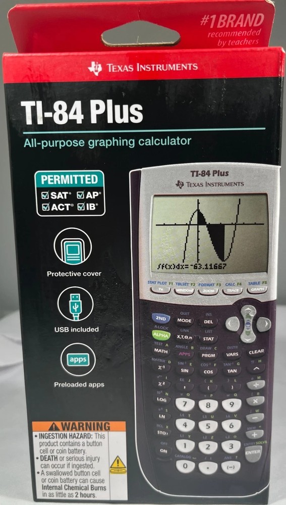 (OPEN BOX) Texas Instruments TI-84 Plus Graphing Calculator