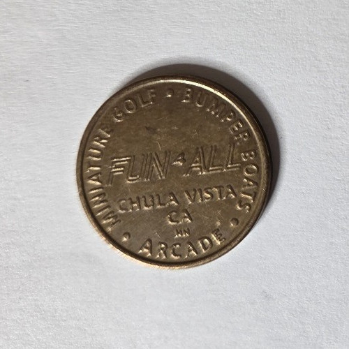 Fun 4 All Chula Vista, CA Arcade Game Token 22mm