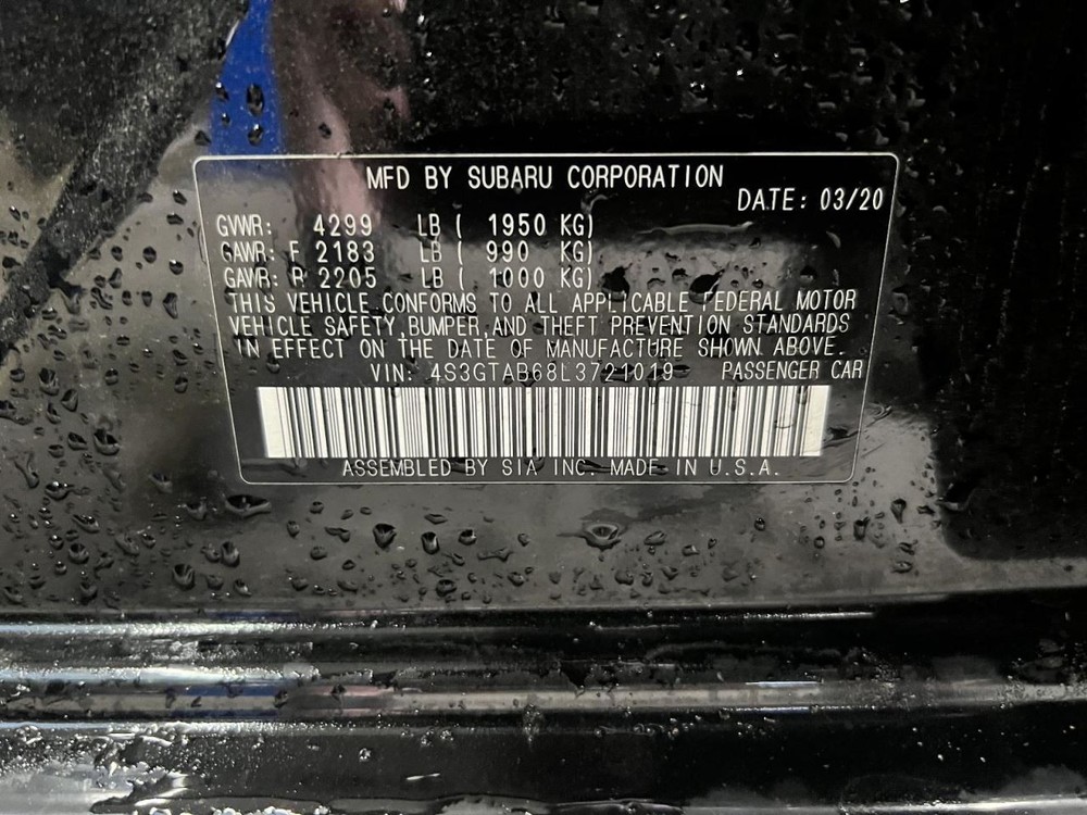 Camera/Projector Camera Windshield Mounted Eye Sight Fits 20 IMPREZA 241236