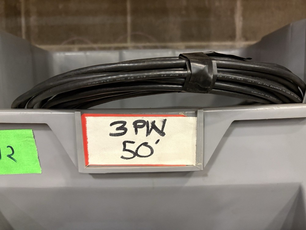 Duraflex DMX 150V Low Voltage 3 Pin Computer Cable 50 ft