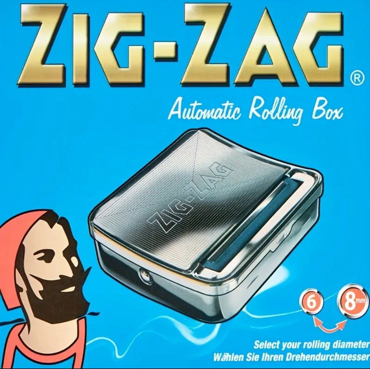 Zig-Zag Metal Cigarette Rolling Machine 70mm Easy Automatic Tobacco Roller