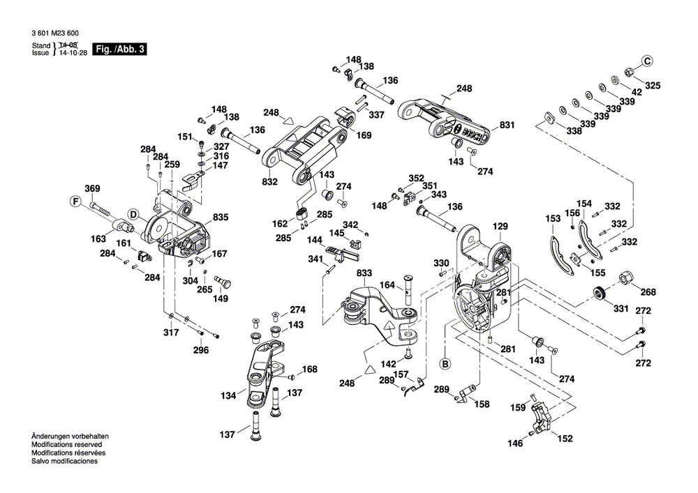 New Bosch 1609B00501 Chute