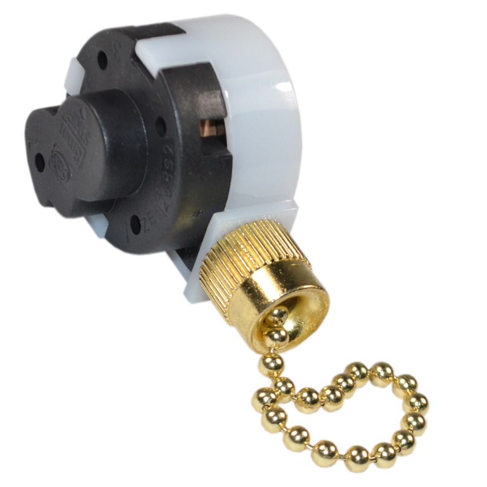 Switch 3-Speed 4-Wire Pull Chain Control for Harbor Breeze Ceiling Fan