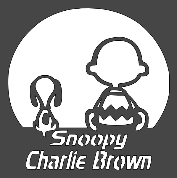 8"x8" Clear Plastic Stencil - Dog & Boy (SD167)