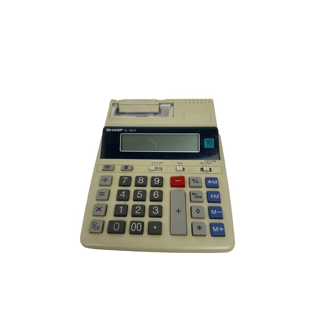 Sharp EL-1801A Calculator UNTESTED FOR PARTS ONLY