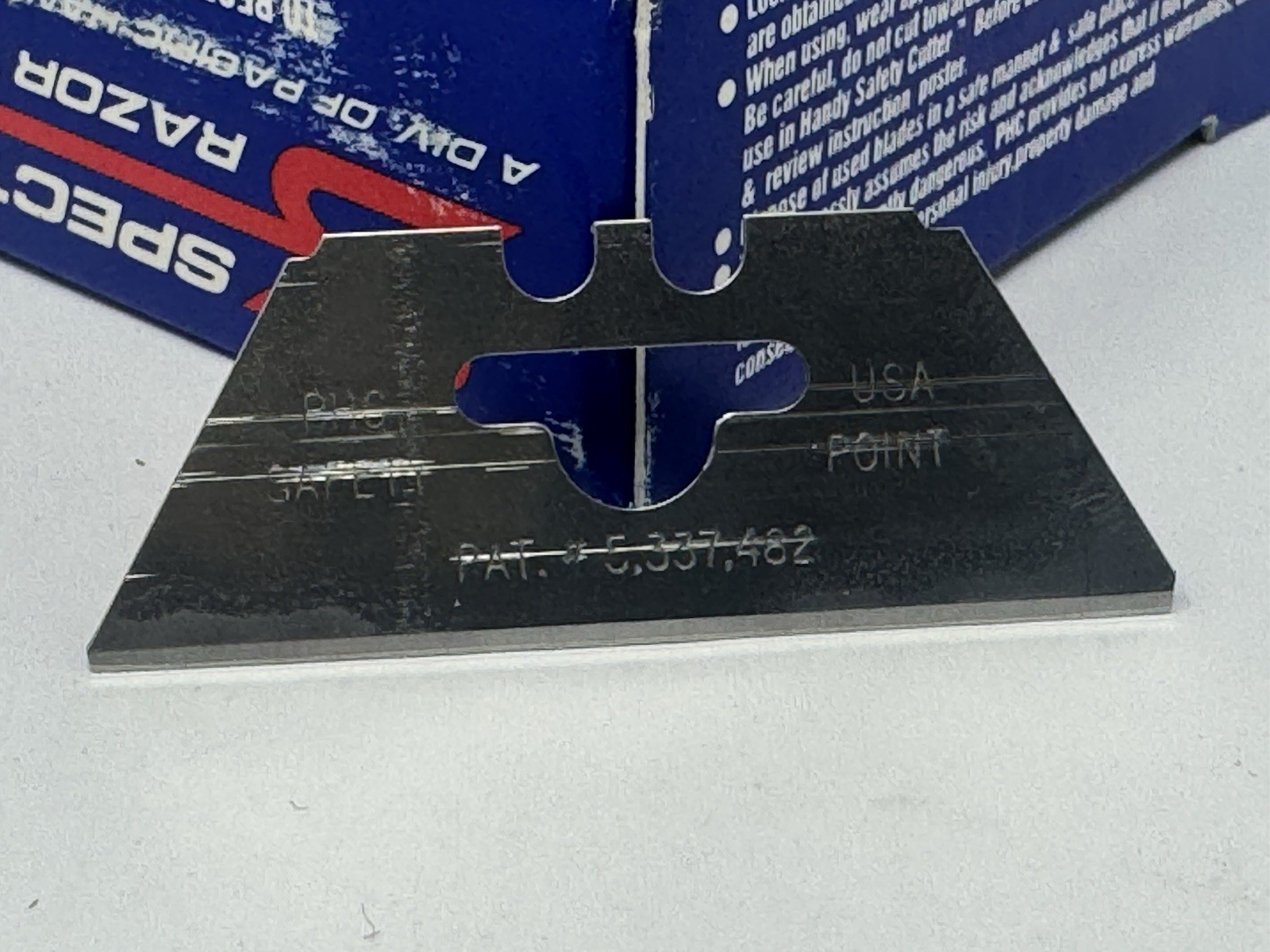 100 Pacific Handy SP-018 Safety Point Replacement Blades NOS Made in USA