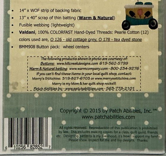 Summer Yummies Table Runner By Patch Abilities Inc. MM908