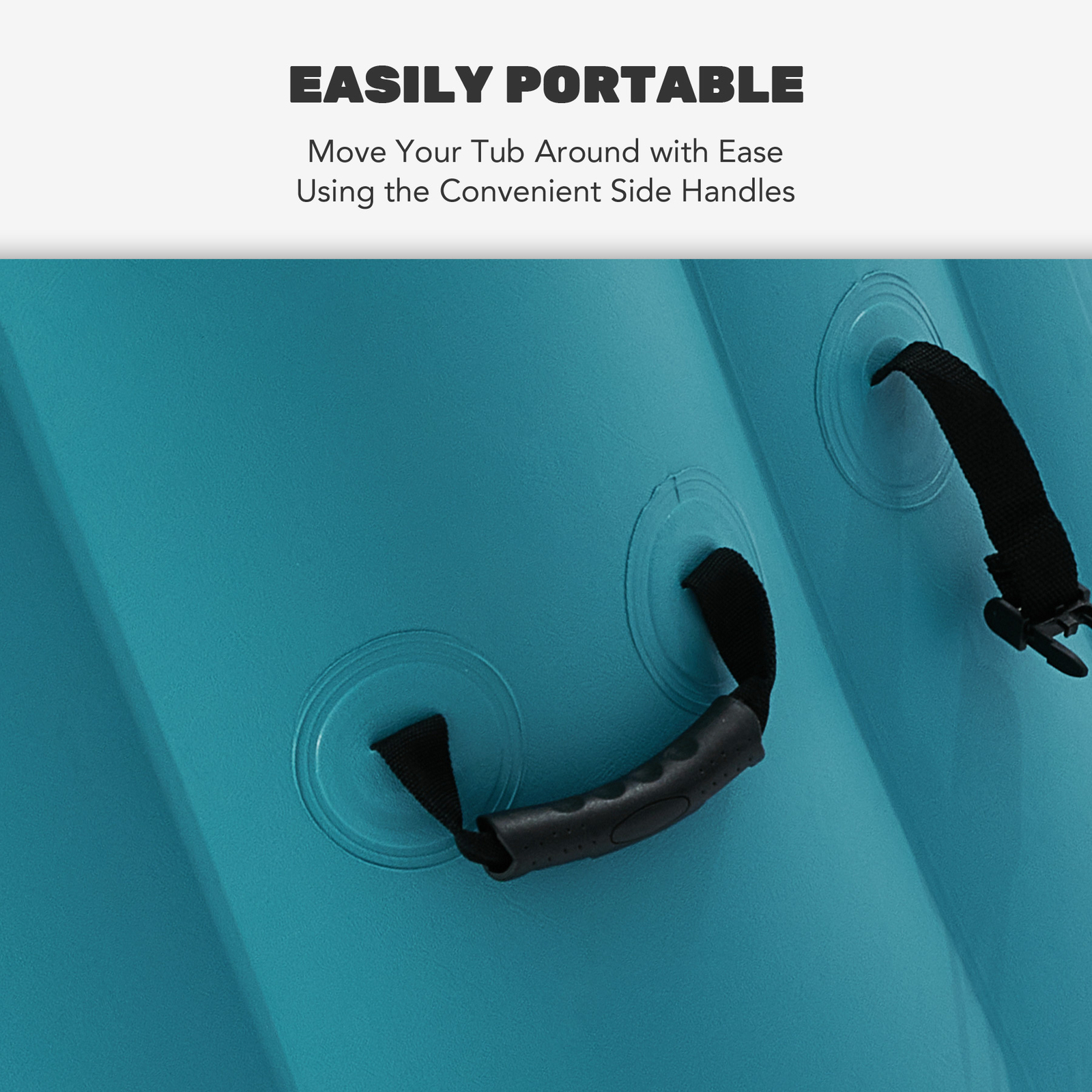 CO-Z Portable Inflatable Hot Tub Spa w Cover plus 130 Air Jet 5-7 Person Outdoor