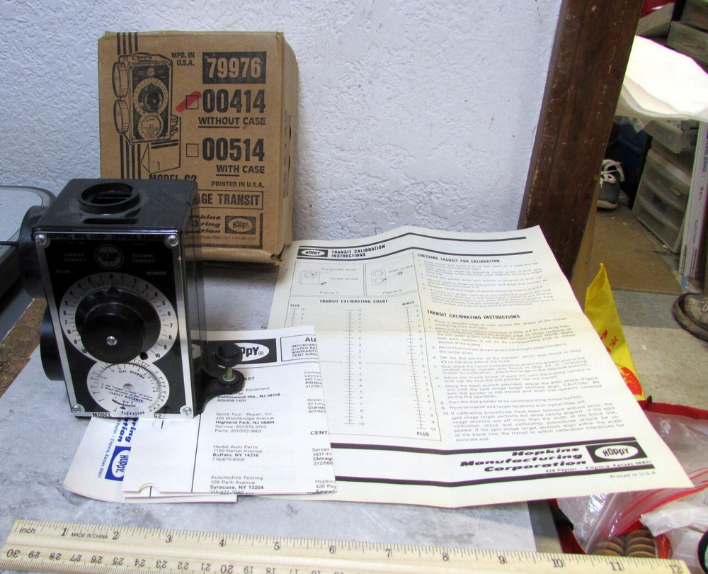 Vintage Hoppy camera Split image transit 00414 w/ box & paperwork, untested