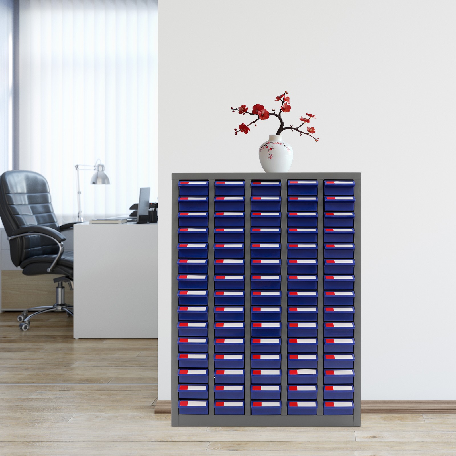 75 Drawers Parts Cabinet Small Steel Nut Tool Storage Cabinet Parts without Door