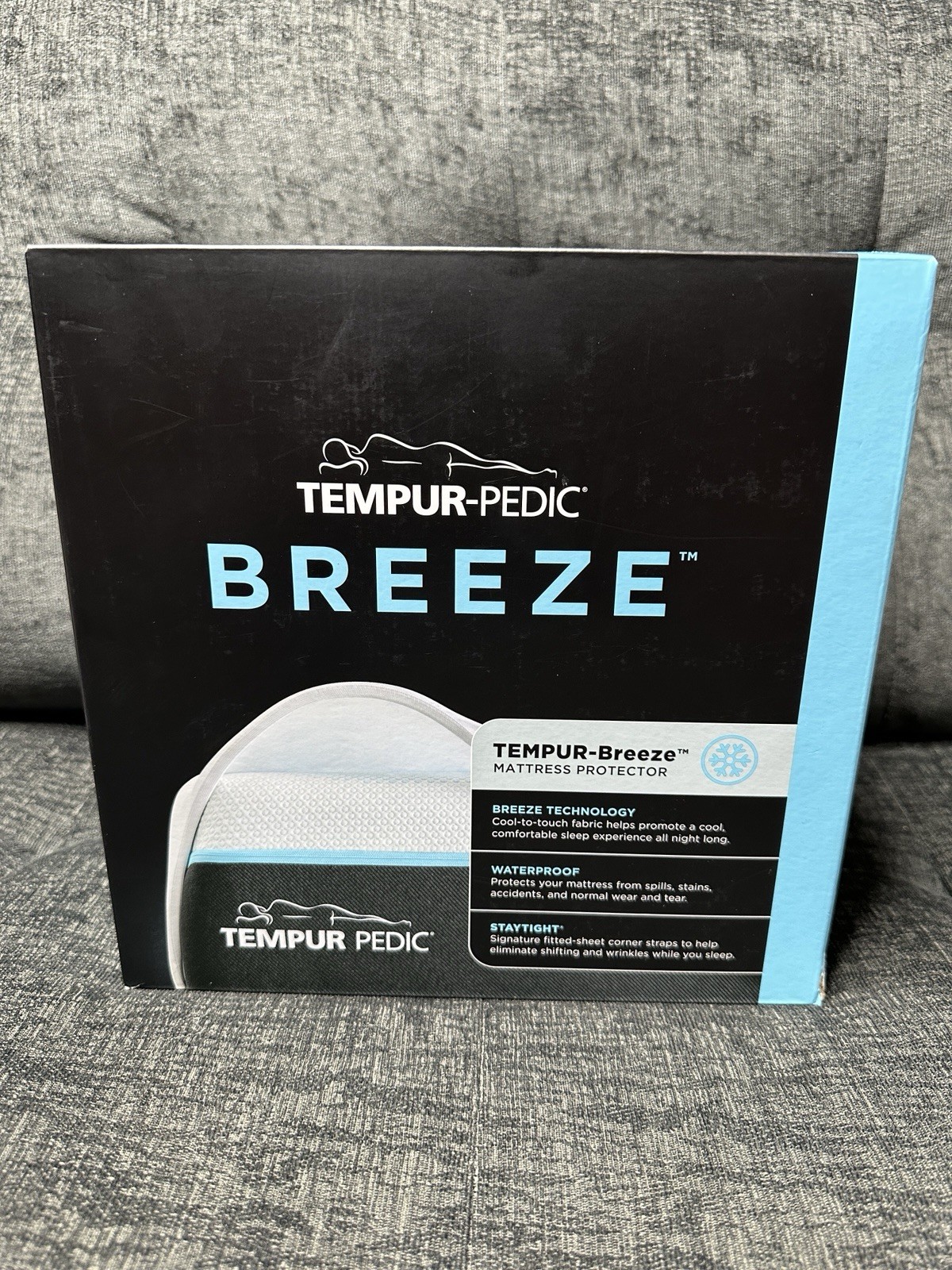 Tempur-Pedic Tempur-Breeze White Queen Mattress Protector Brand New Retail $289*