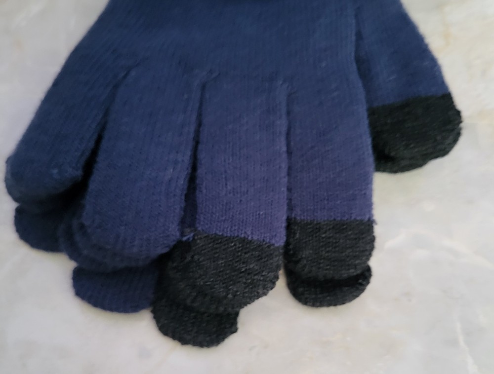 West Loop Blue Texting Gloves One Size Fits Most