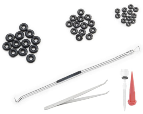 Replacement O-Ring Tool Kit for Mini Dental Implants - 3 Sizes, 36 Total