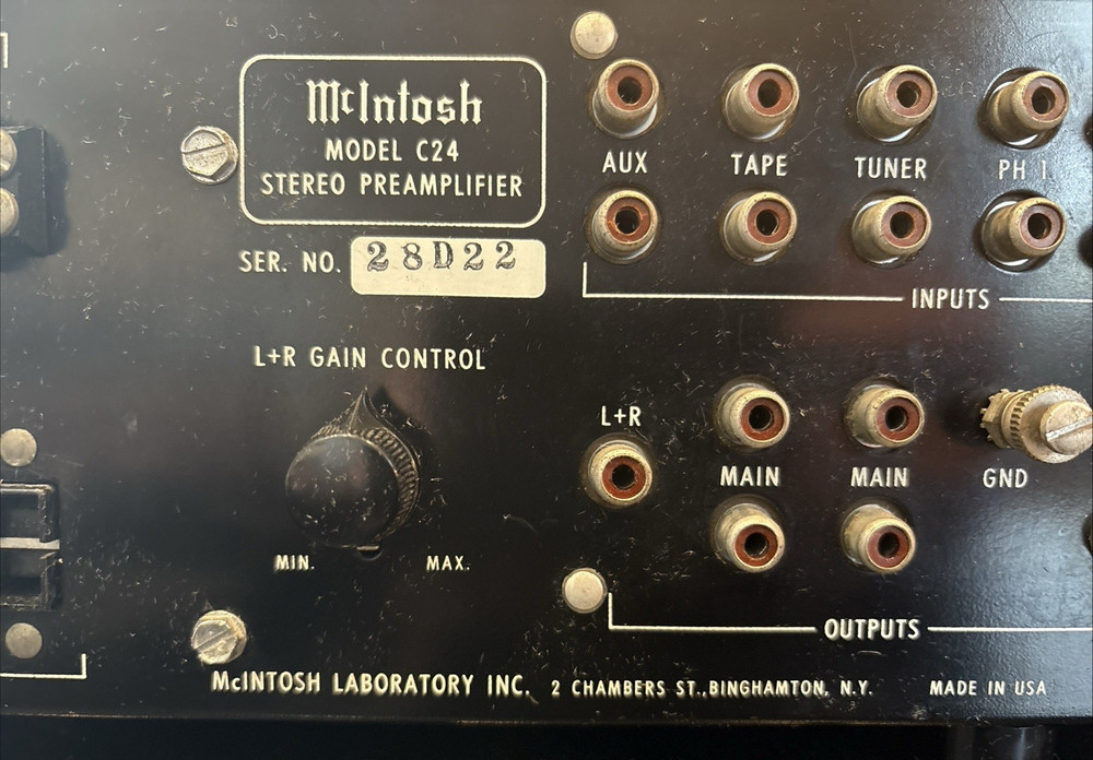 McIntosh C24 Solid State Stereo Preamplifier perfect working condition