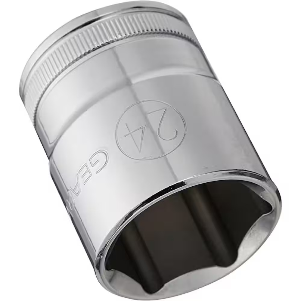 1/2 In. Drive 6 Point Metric Standard Socket 24 Mm
