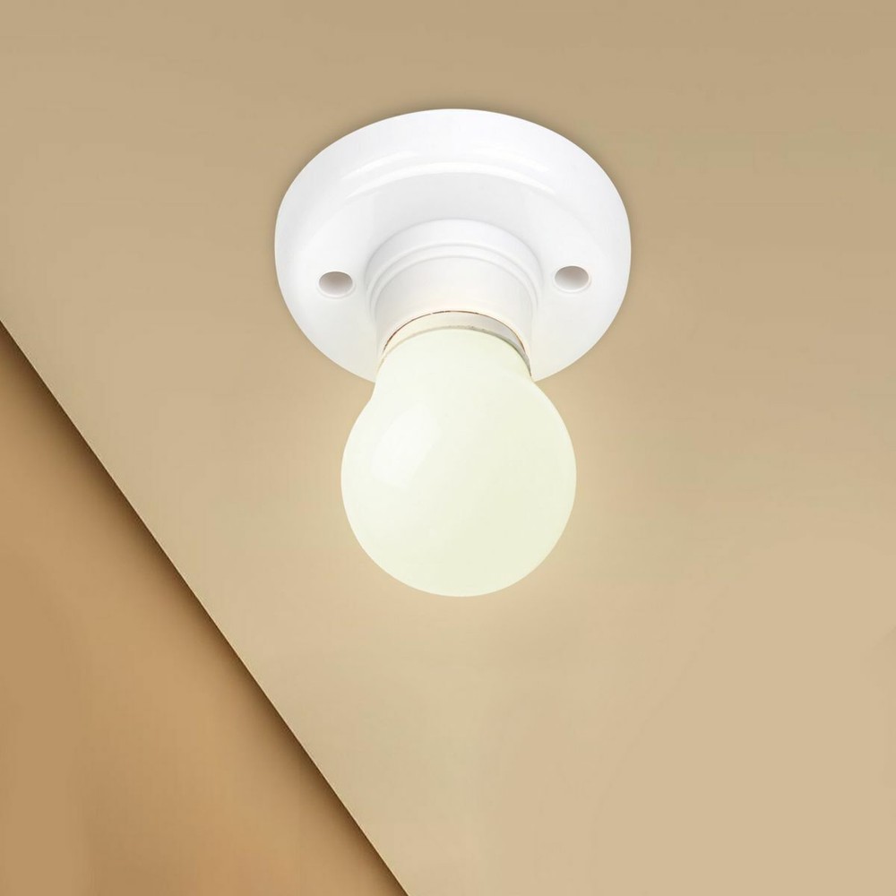 1-20Pack Light Bulb Pendant E27 Lamp Round Fixing Base Holder Screw Cap Socket