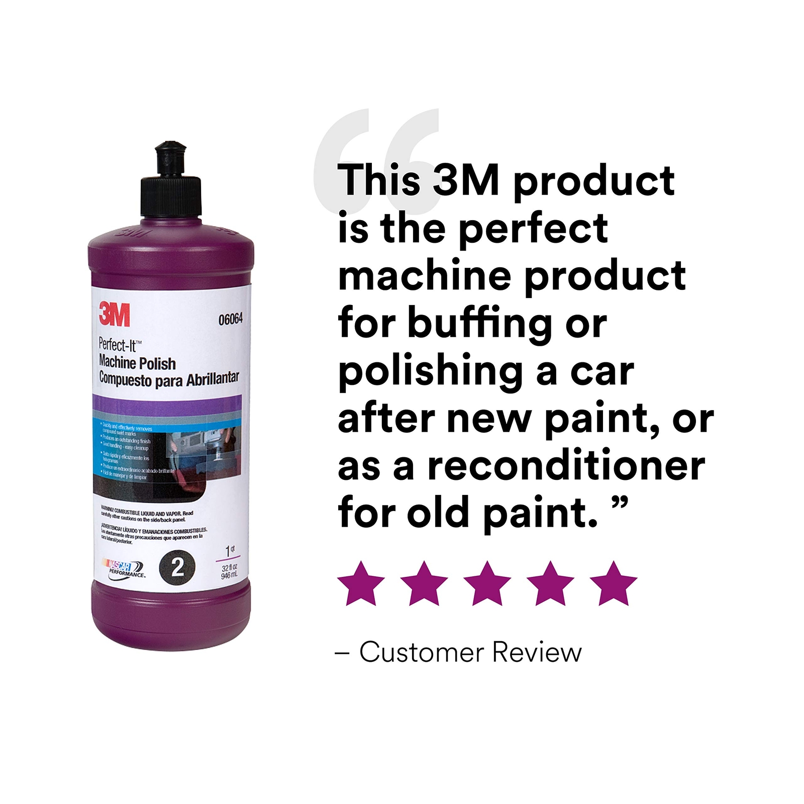 3M Perfect-It Machine Polish (06064), White