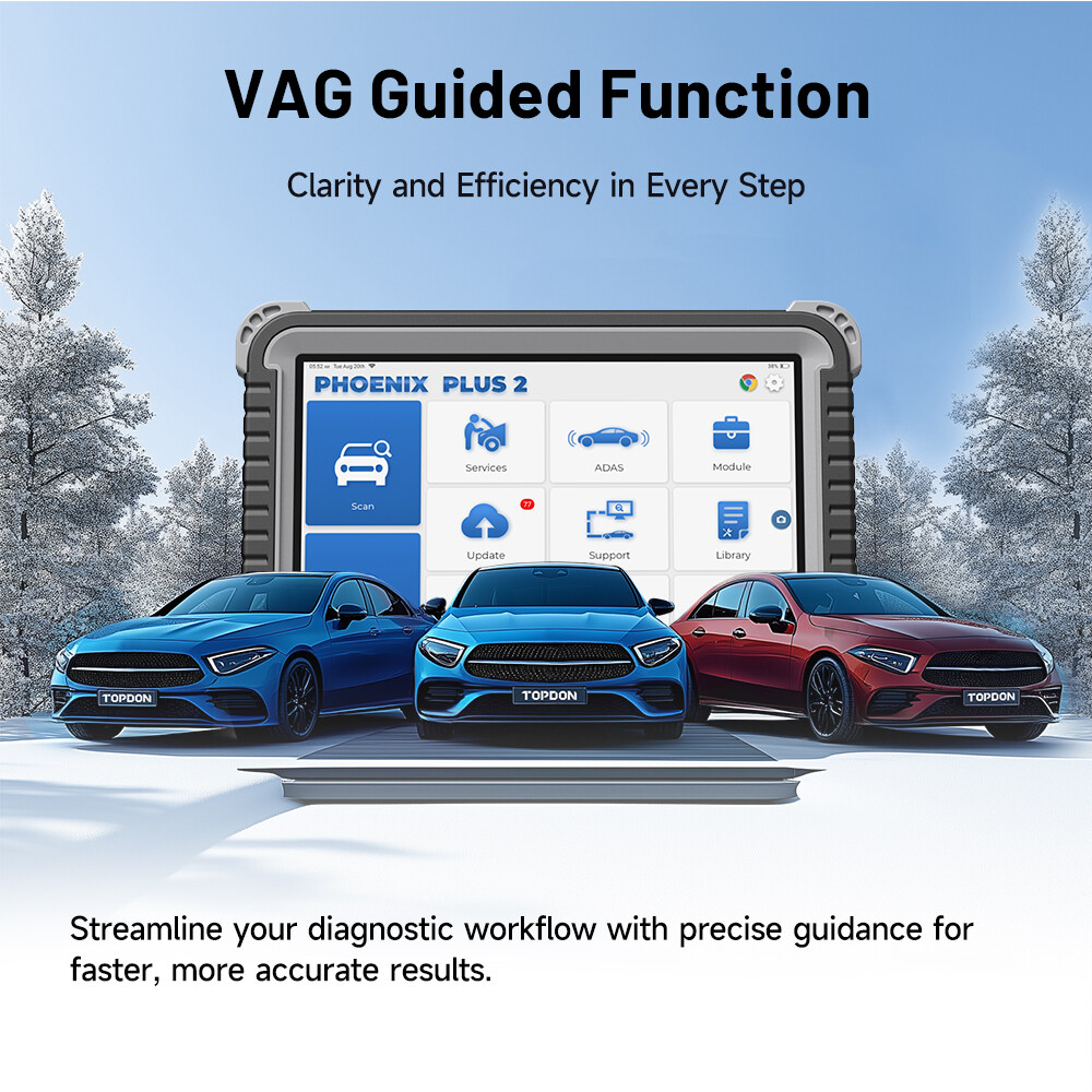 2025 TOPDON Phoenix PLUS 2 OBD2 ECU Coding Full System Diagnostic Scanner Tool