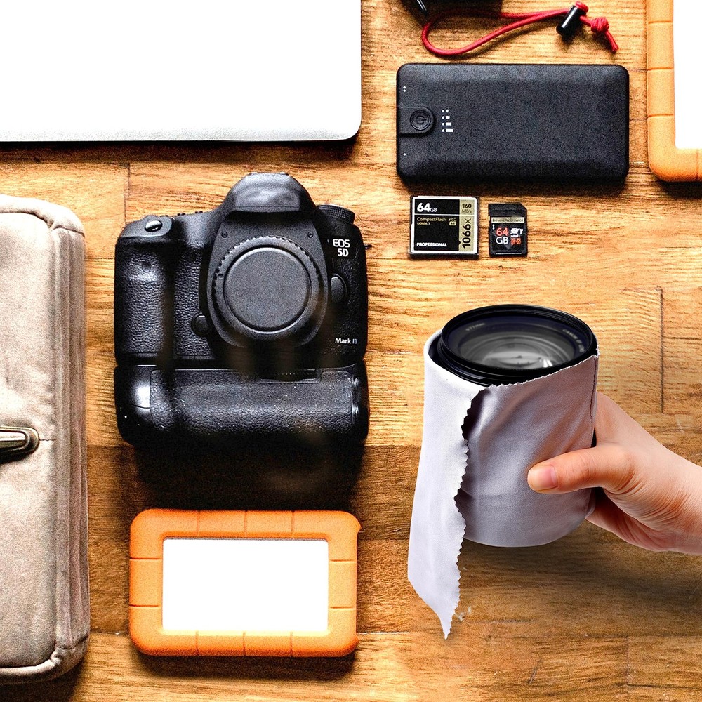 Eco-Fused Camera Lens Pouches - Microfiber Small, Medium, Large, Multicolor