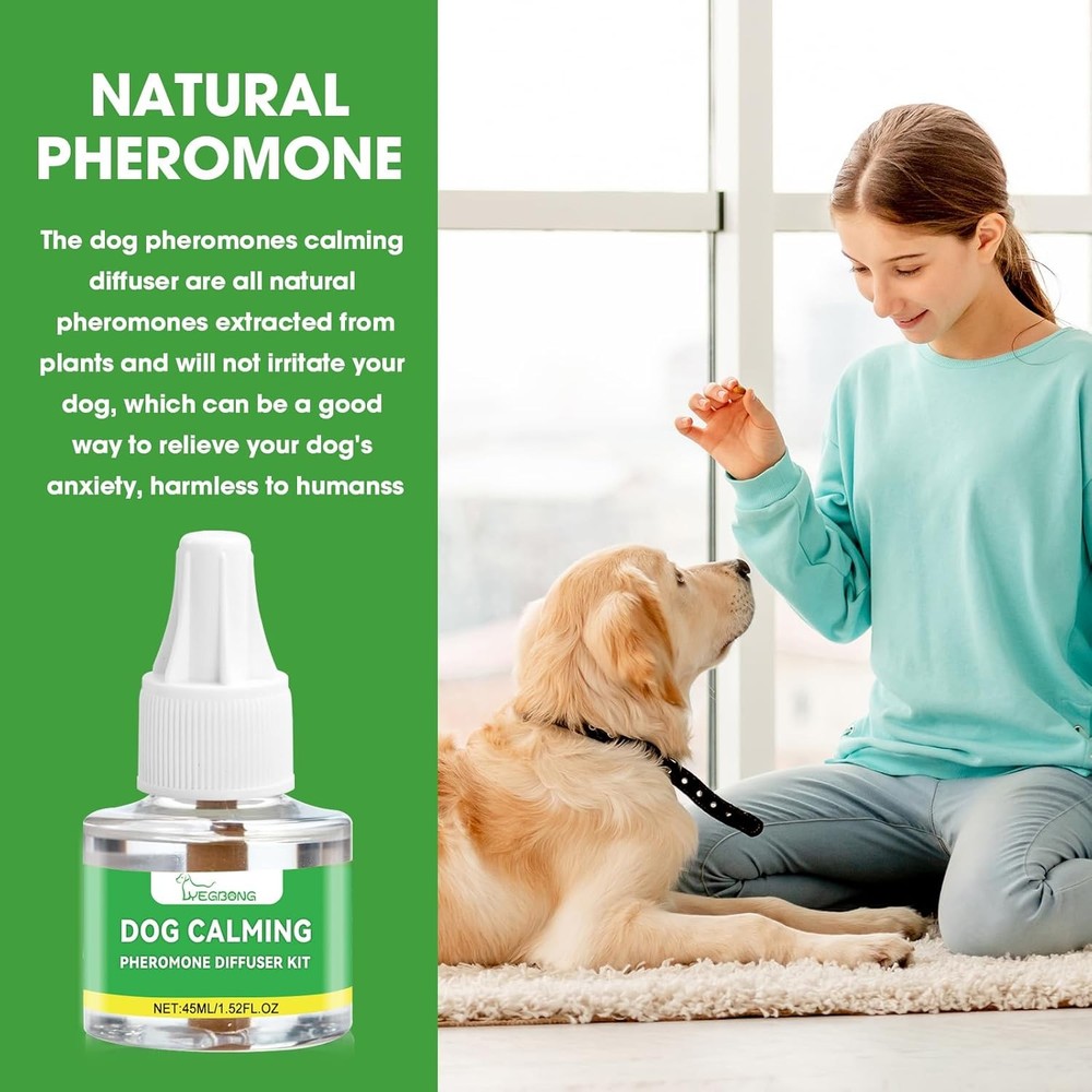 Nodfens Dog Calming Diffuser Pheromone Dog Peeing Diffuser, 1 Plug in+ 1 Pack 45