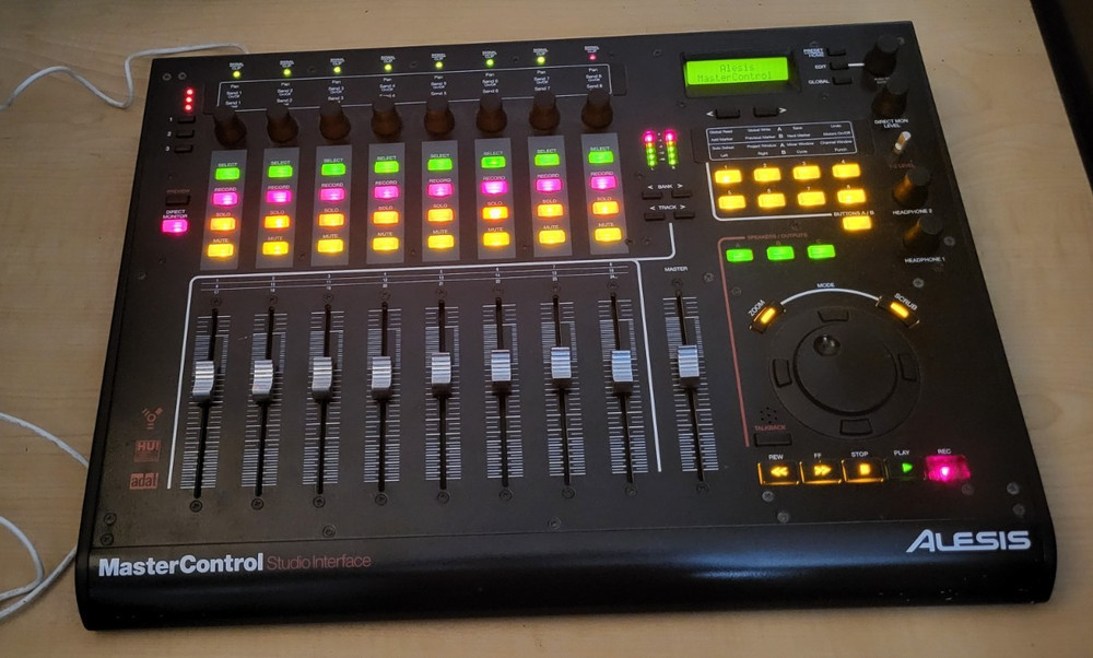 Alesis Master Control FireWire Audio Interface and Control Surface - Turns on