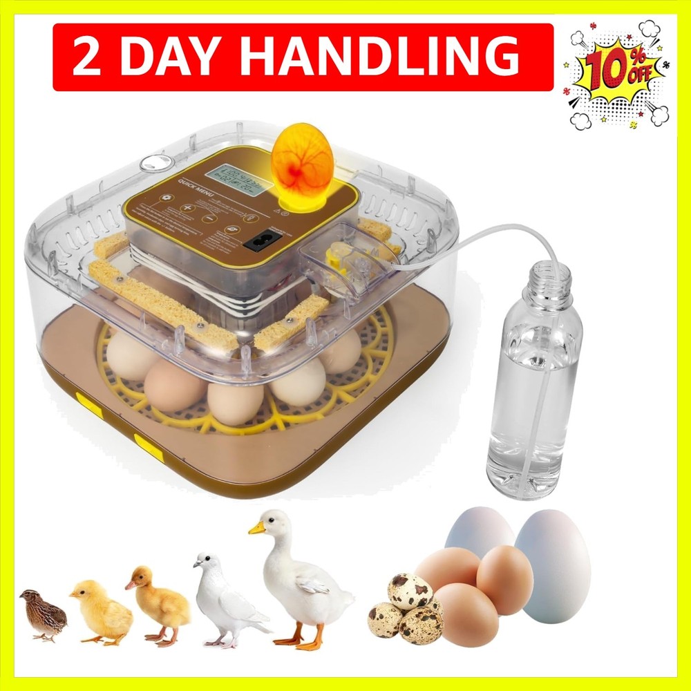 Series IV - 12-Egg Fully Automatic Incubator, Low Maintenance, Sensor-Based P...