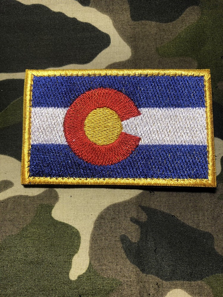 COLORADO STATE FLAG PATCH TACTICAL FULL COLOR WITH HOOK BACK!