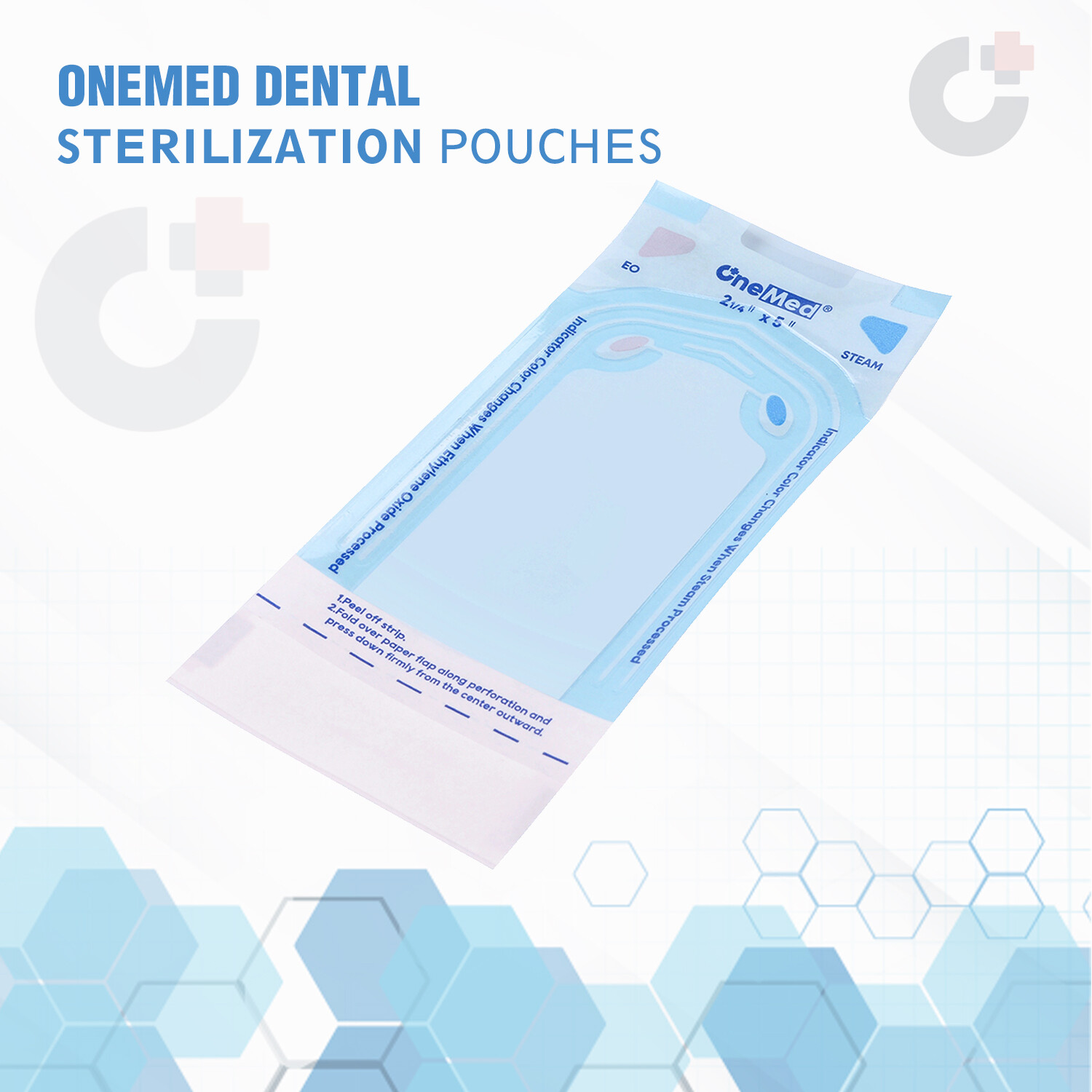 OneMed Dental Self Seal Sterilization Pouches Pouch Autoclave, Sterilizer Bags