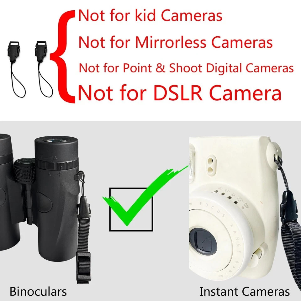 Adjustable Camera Neck Strap for DSLR Cameras and Binoculars