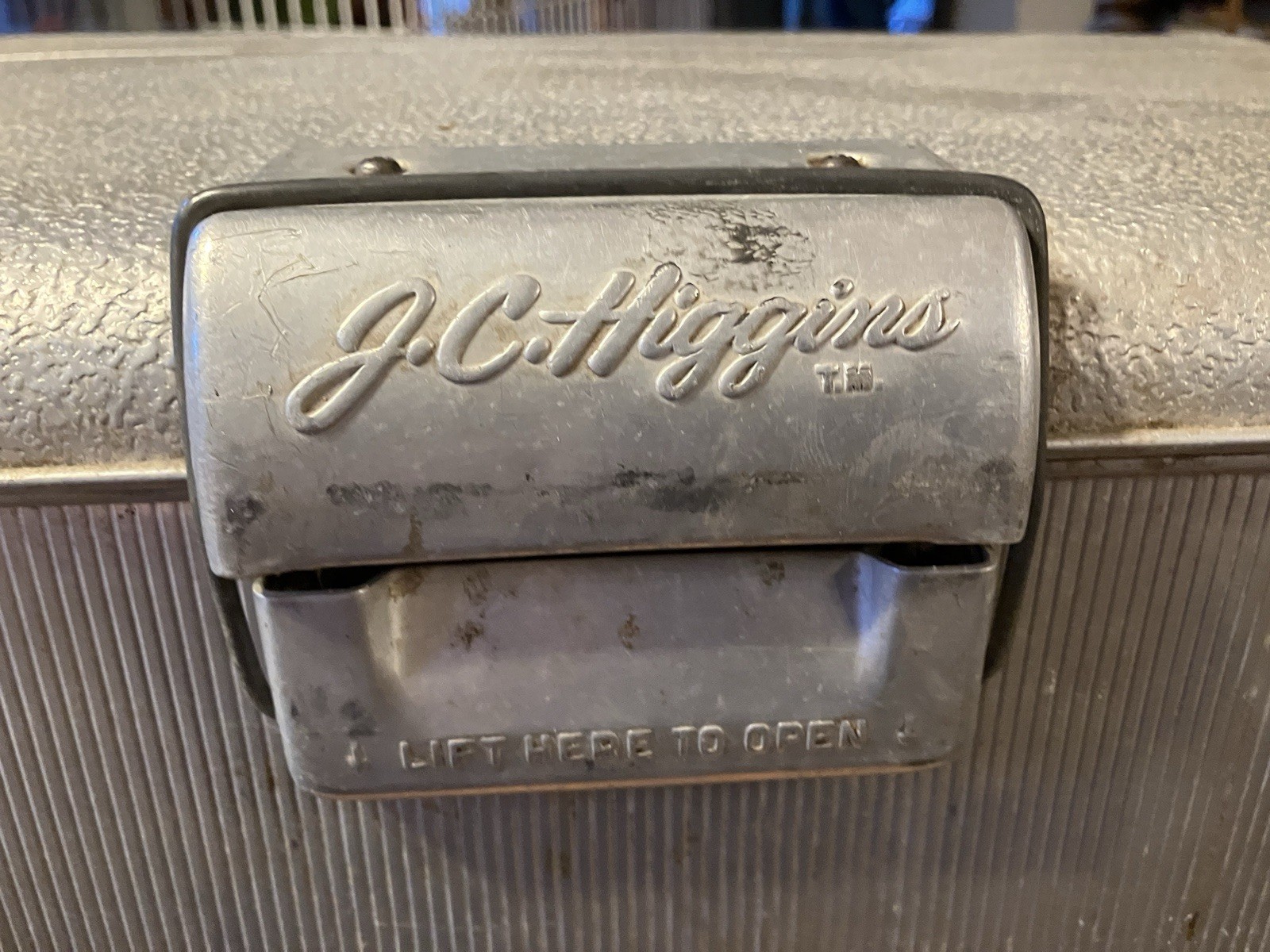 J.C. Higgins Aluminum Cooler Camping Ice Chest Vintage 1950's MCM Sears Roebuck