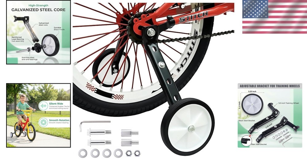 Adjustable Bike Stabilizers - Training Wheels for Children