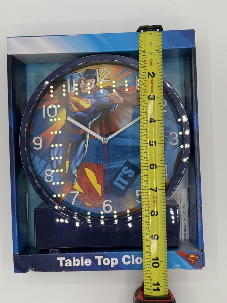 Superman DC Comics Table Top Clock (Brand New)
