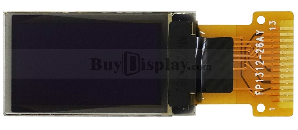 SPI I2C White 0.77 inch OLED Display Panel 128x64 Pixels Controller IC SSD1312