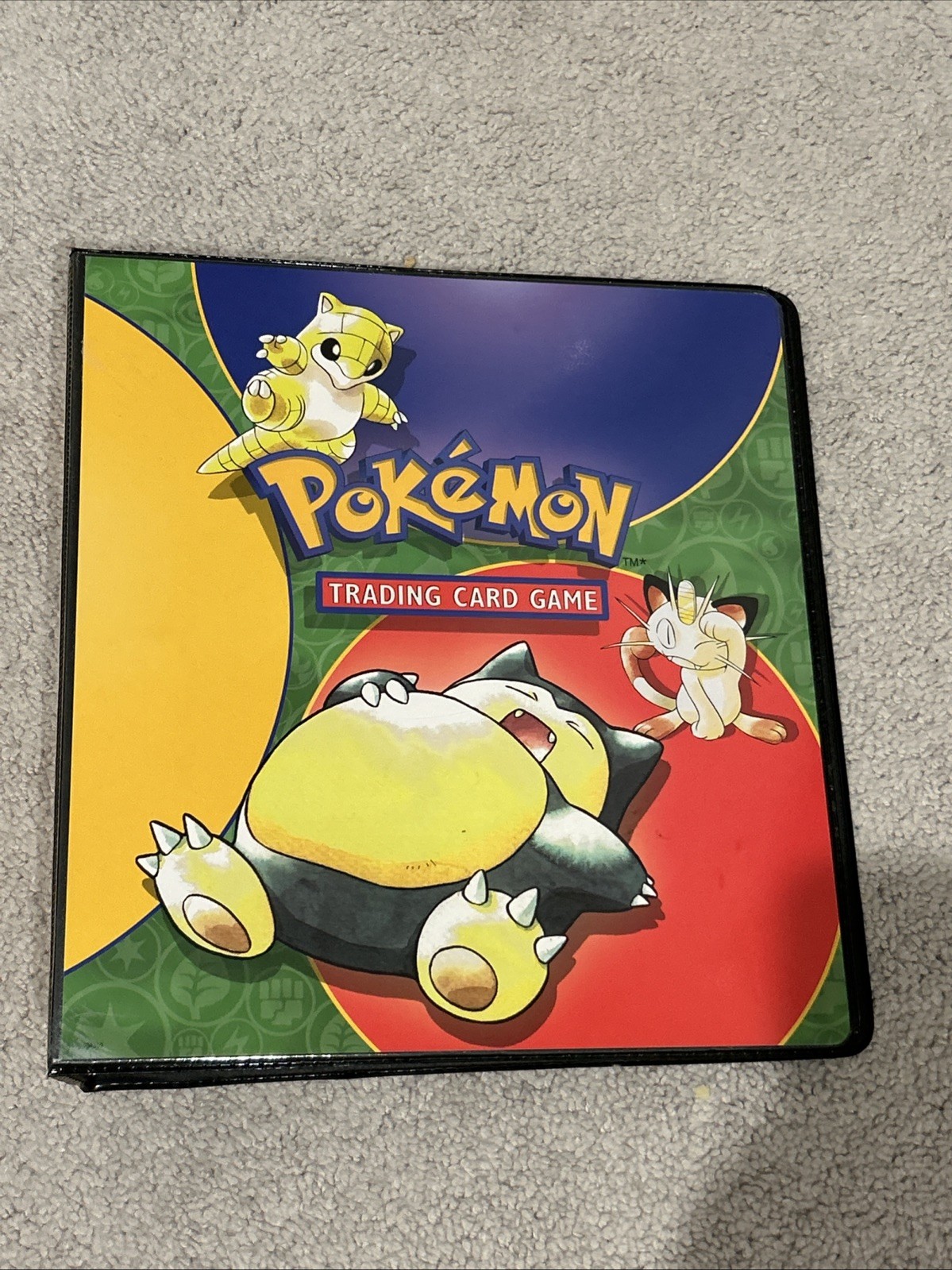 Vintage 1999 Pokemon Trading Card Wizards of the Coast 3-Ring Binder EMPTY