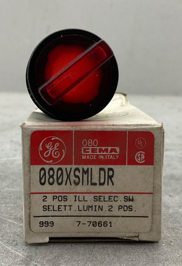 GENERAL ELECTRIC 080XSMLDR SELECTOR SWITCH 2 POS NEW