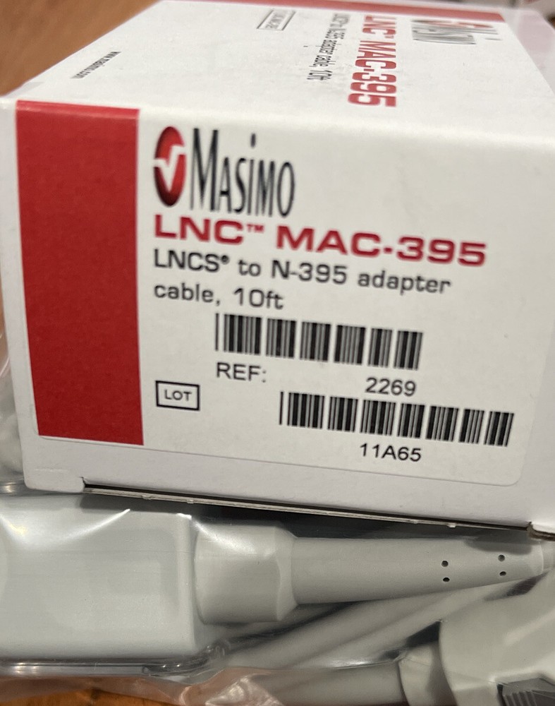 Masimo LNCS to N-395 adapter cable 10ft Ref 2269