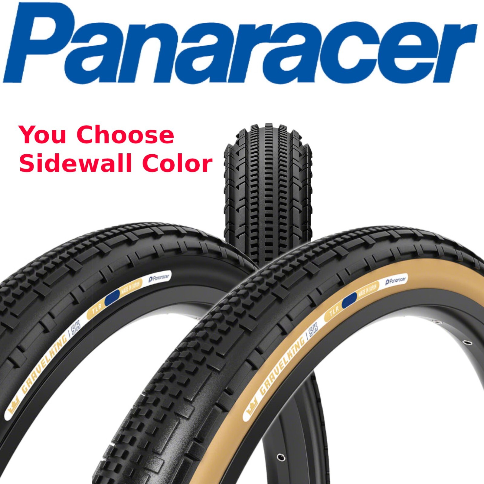 NEW Panaracer GravelKing SK 26" x 2.1 Tubeless Ready Gravel King Bike Fold Tire