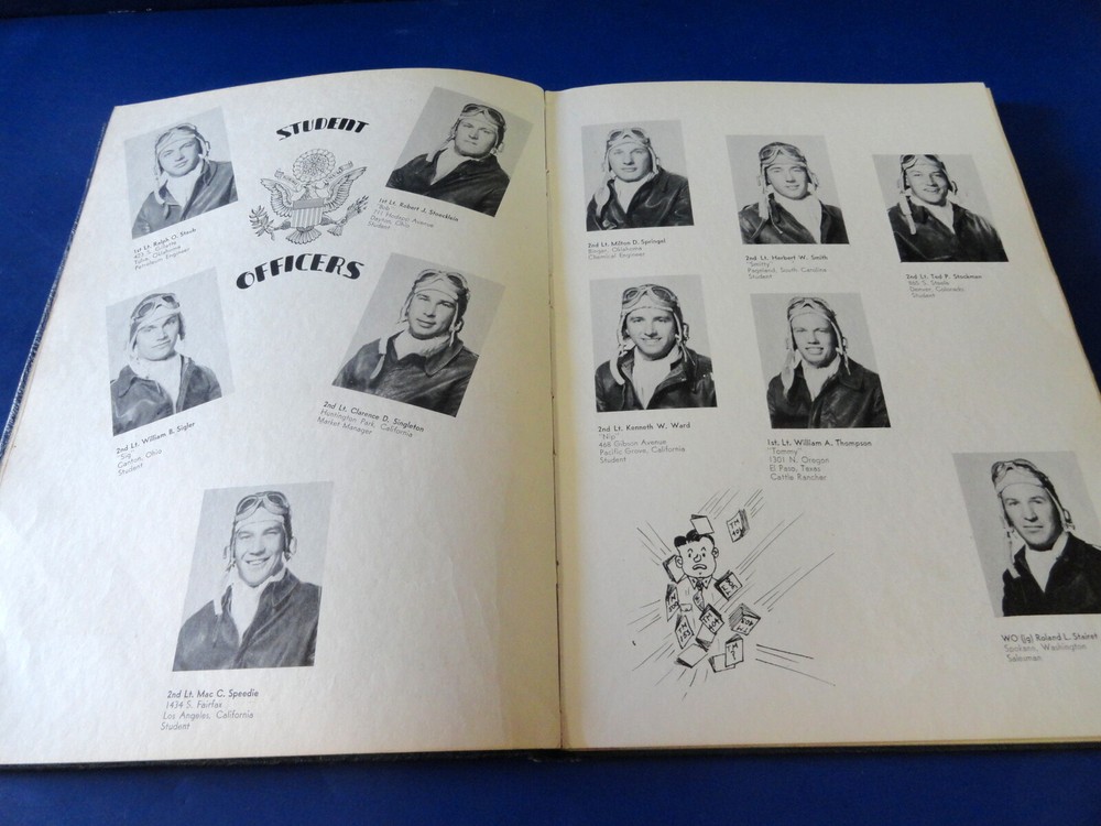 FT. STOCKTON ARMY AIR FIELD PILOT CLASS BOOK 44-E