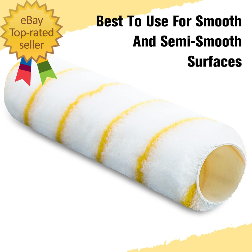 100 Pieces Paint Roller Covers 1/2 X 9 Inch Microfiber Paint Roller Covers Naps