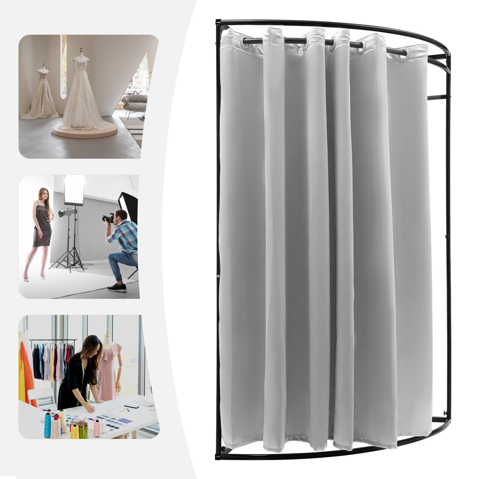 Fan-shaped Clothing Store Fitting Room, Fitting Room, Dressing Room Fitting Room