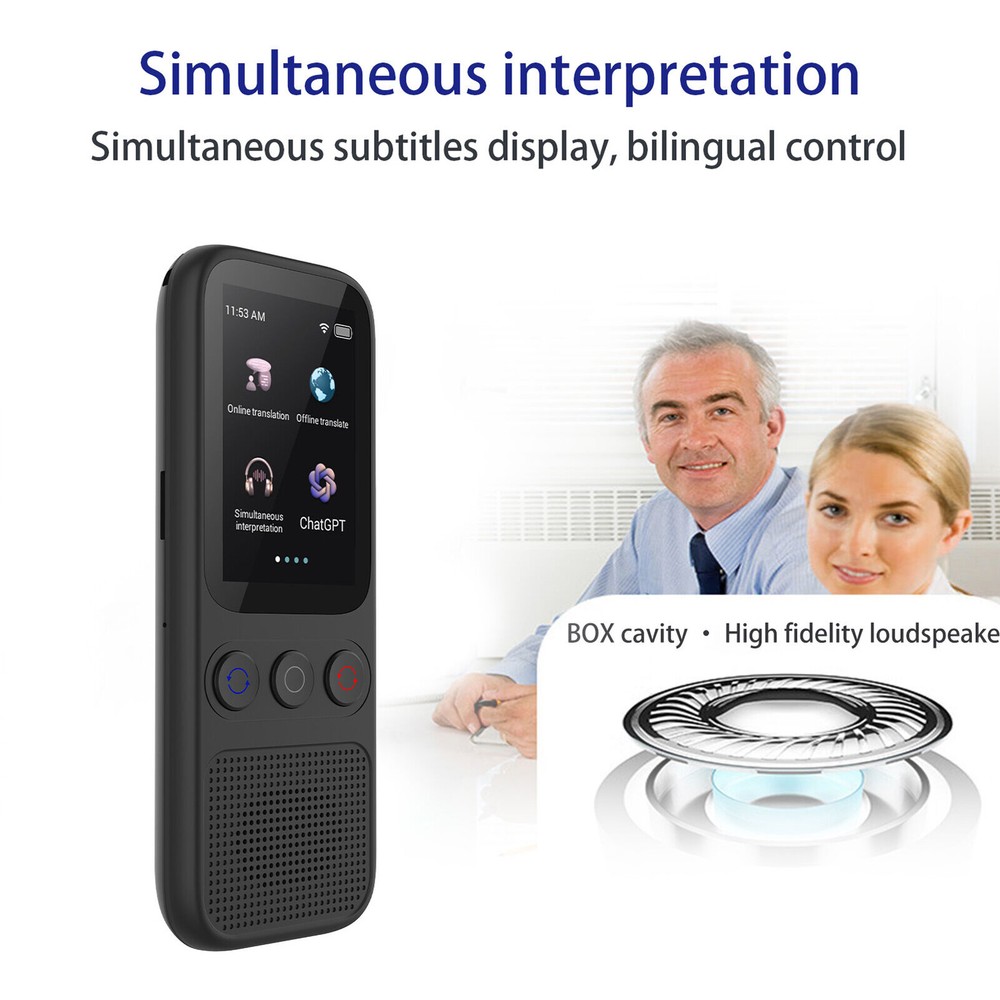Portable Language Translator Device with 138 Languages Voice Translating .