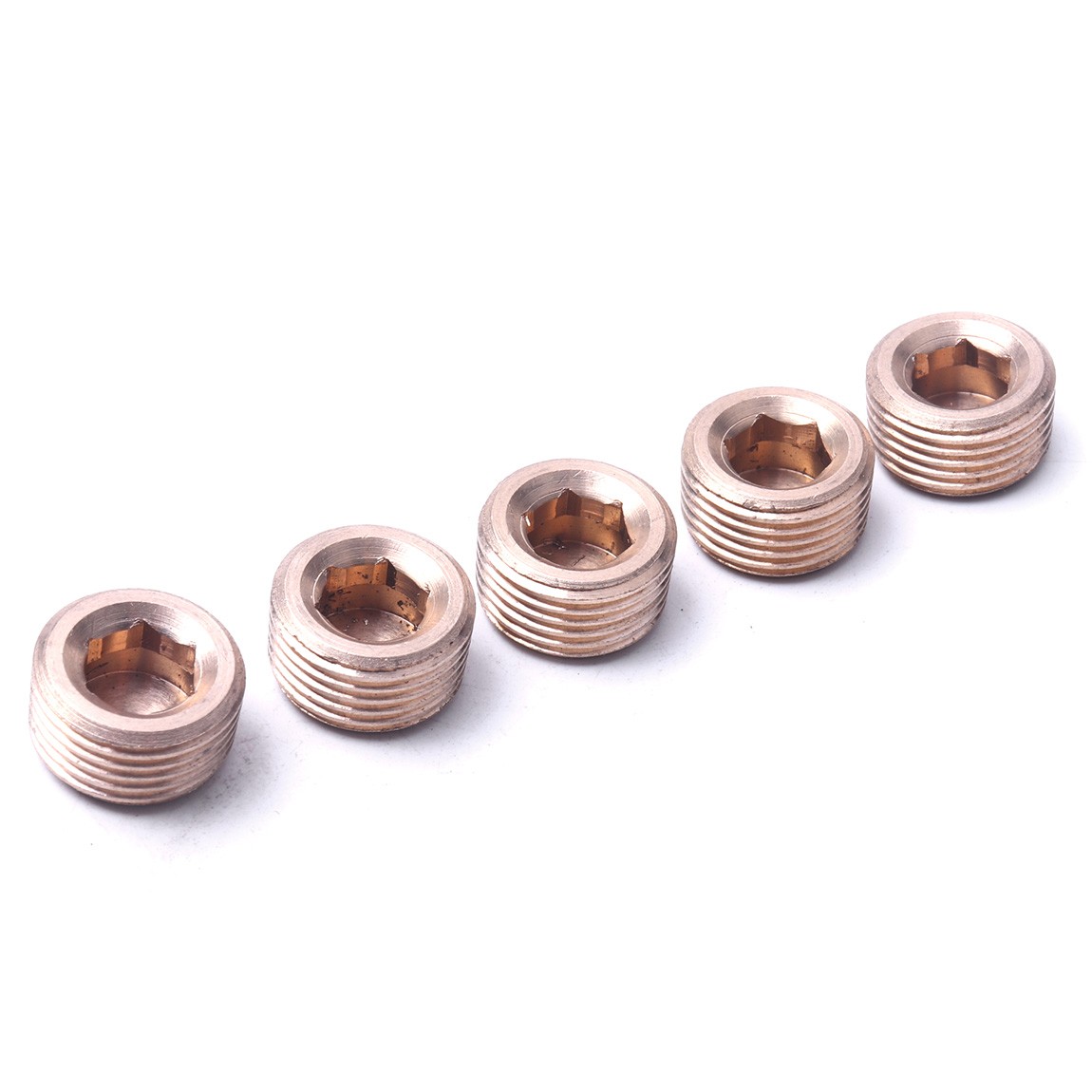 20PCS Pipe Plug 1/8" 1/4" 3/8" 1/2" Male Thread Hex Internal Head Socket Fitting