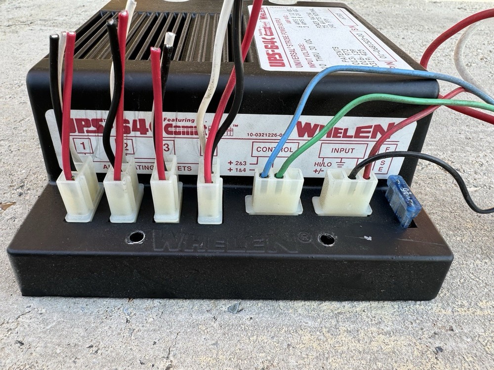 🔴🔵 WHELEN UPS64C COMET FLASH Universal Strobe Power Supply - WORKS