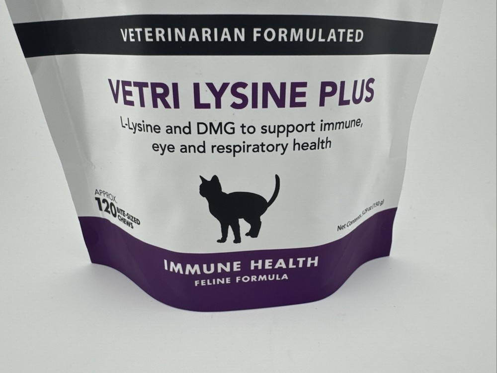 VetriScience Lysine Plus Immune Supplement for Cats (120 Chews)