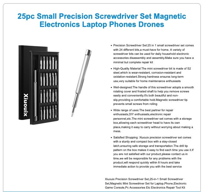 24 in 1 Micro Screwdriver Set DIY Screwdriver Set Mini Multi Bit Computer +