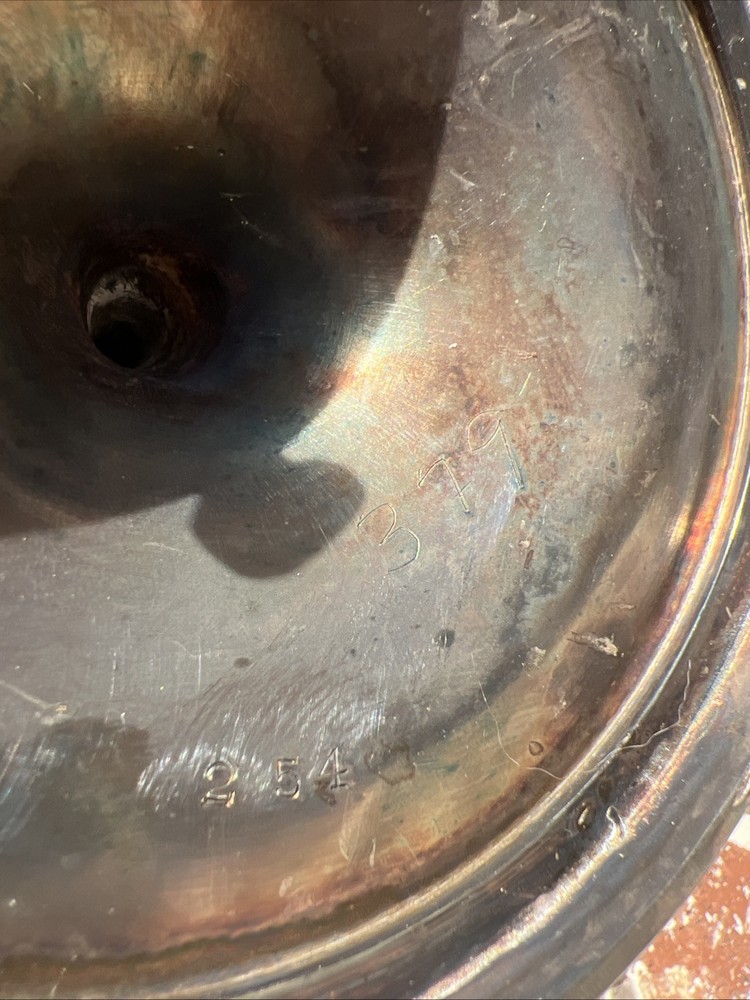 Silver Plate Cake Pan Wedding Fox, Faces, Rams