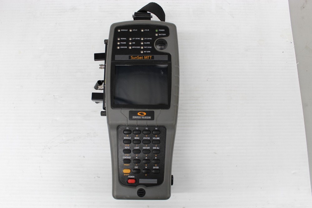 Sunrise Telecom SunSet MTT SSMTT-45 Basic Color Handheld Test Set w/access Bag